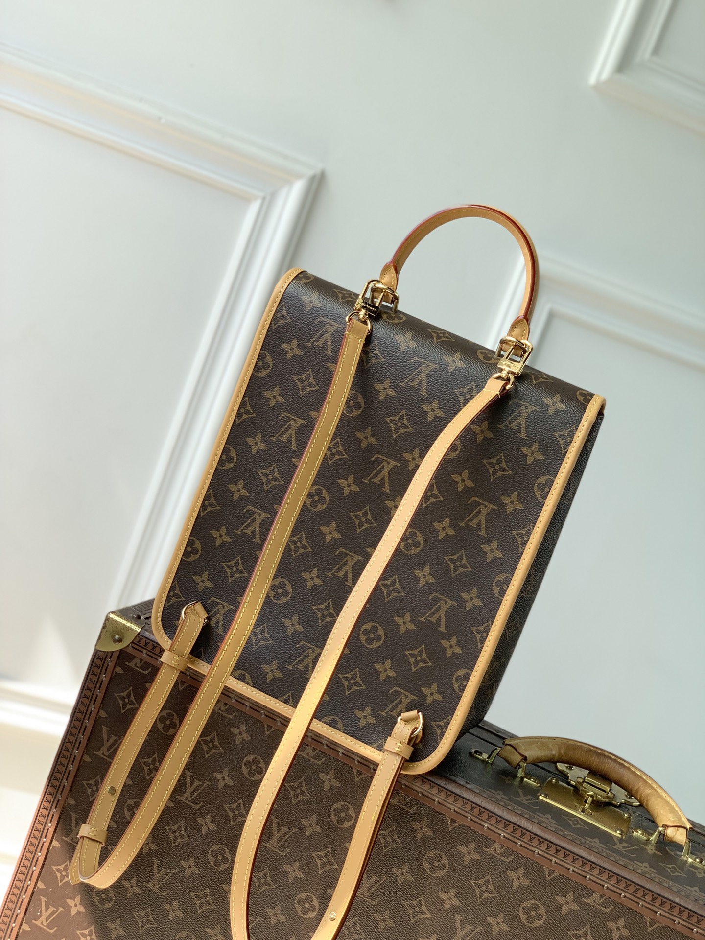 Lou*is Vvtt0n Diane Backpack MM Monogram-26 x 31.5 x 11CM