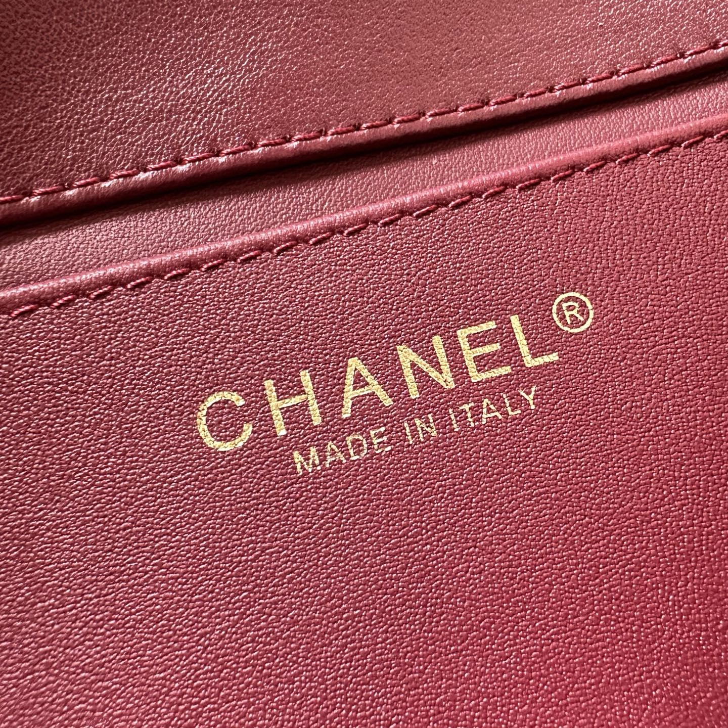 Ch@nel Leather Flap Shoulder Bag-10X25X5CM