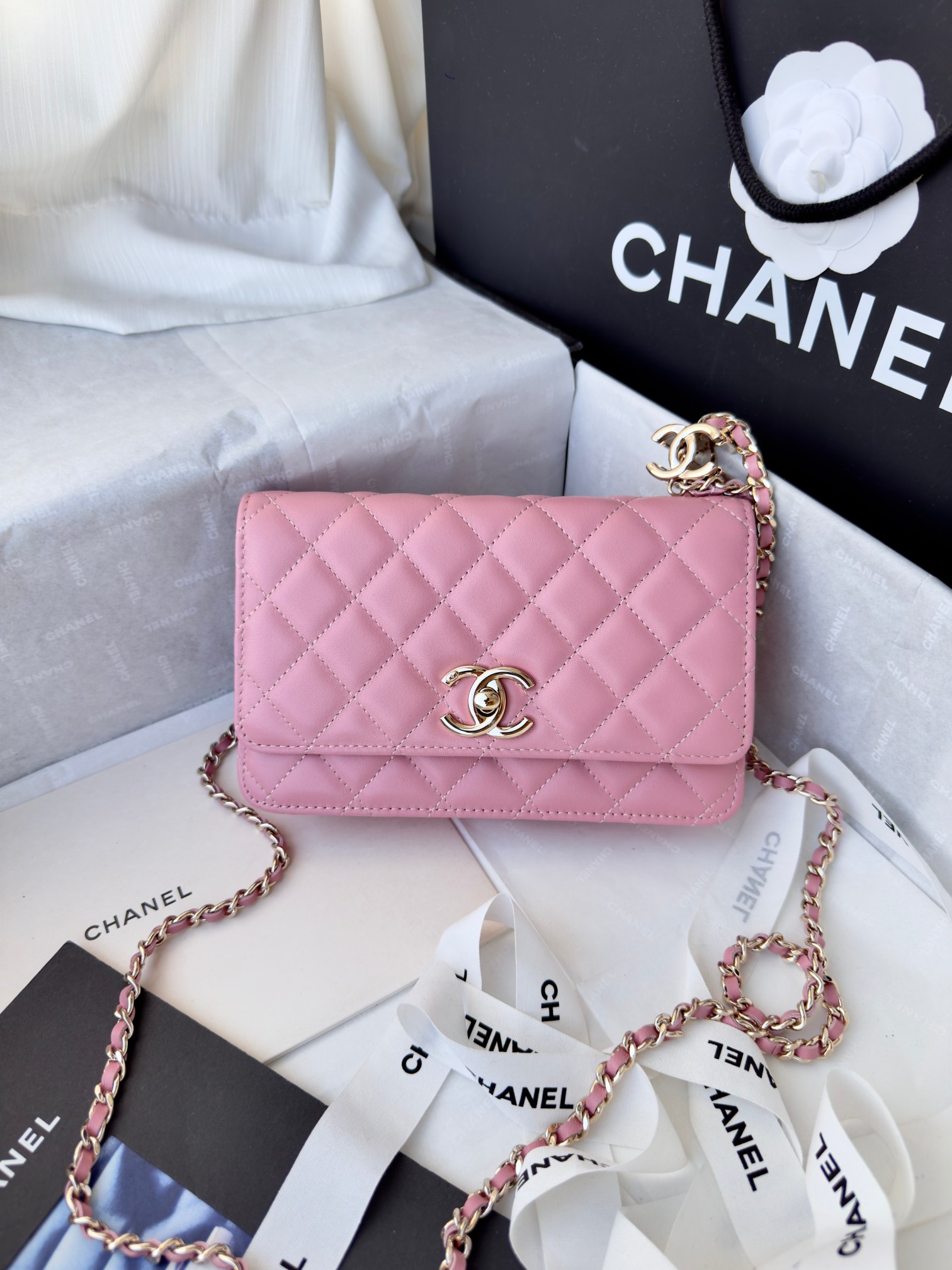 Ch@nel CC Wallet on Chain (WOC) Bag-19*12*3.5CM