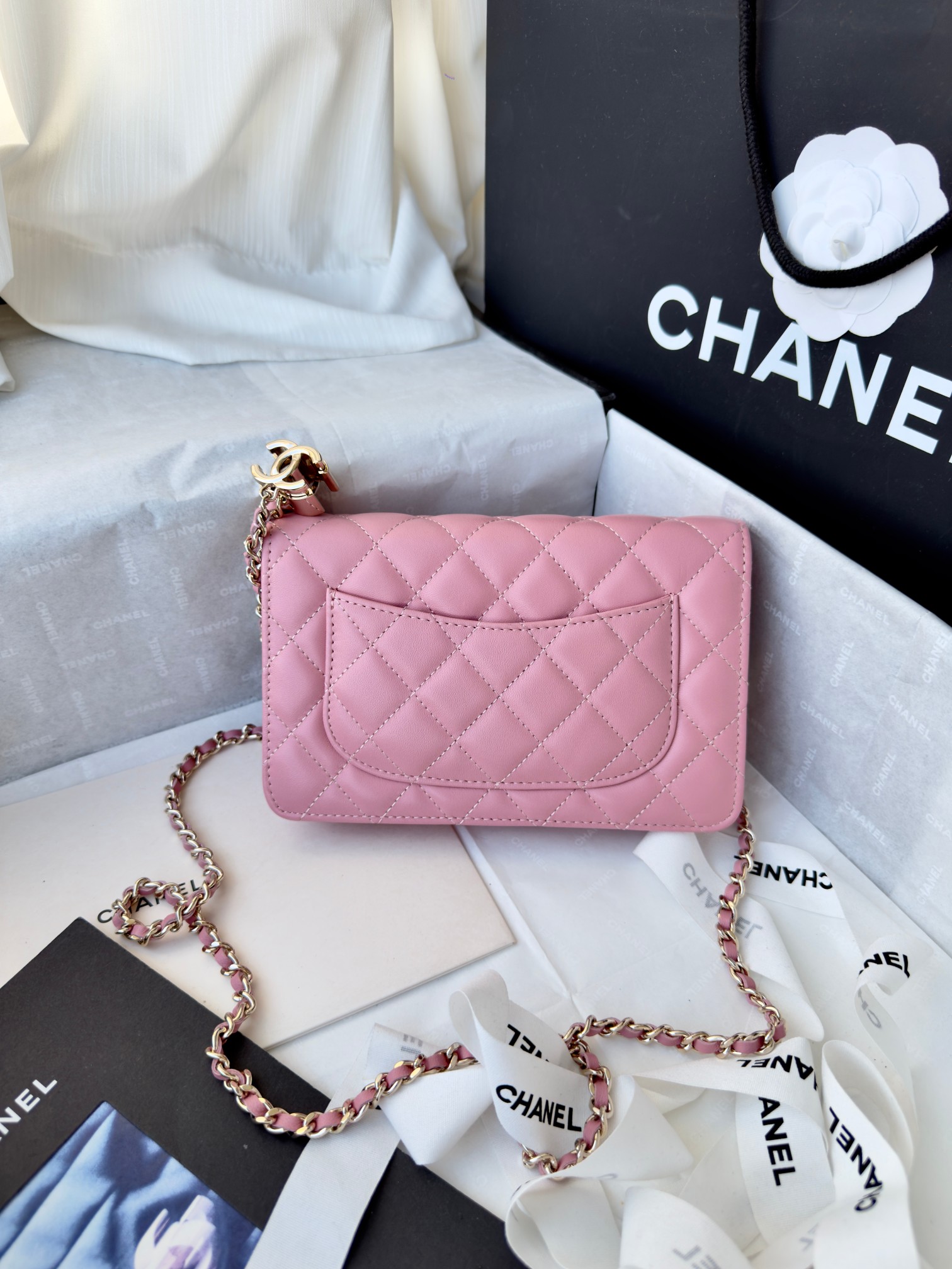 Ch@nel CC Wallet on Chain (WOC) Bag-19*12*3.5CM