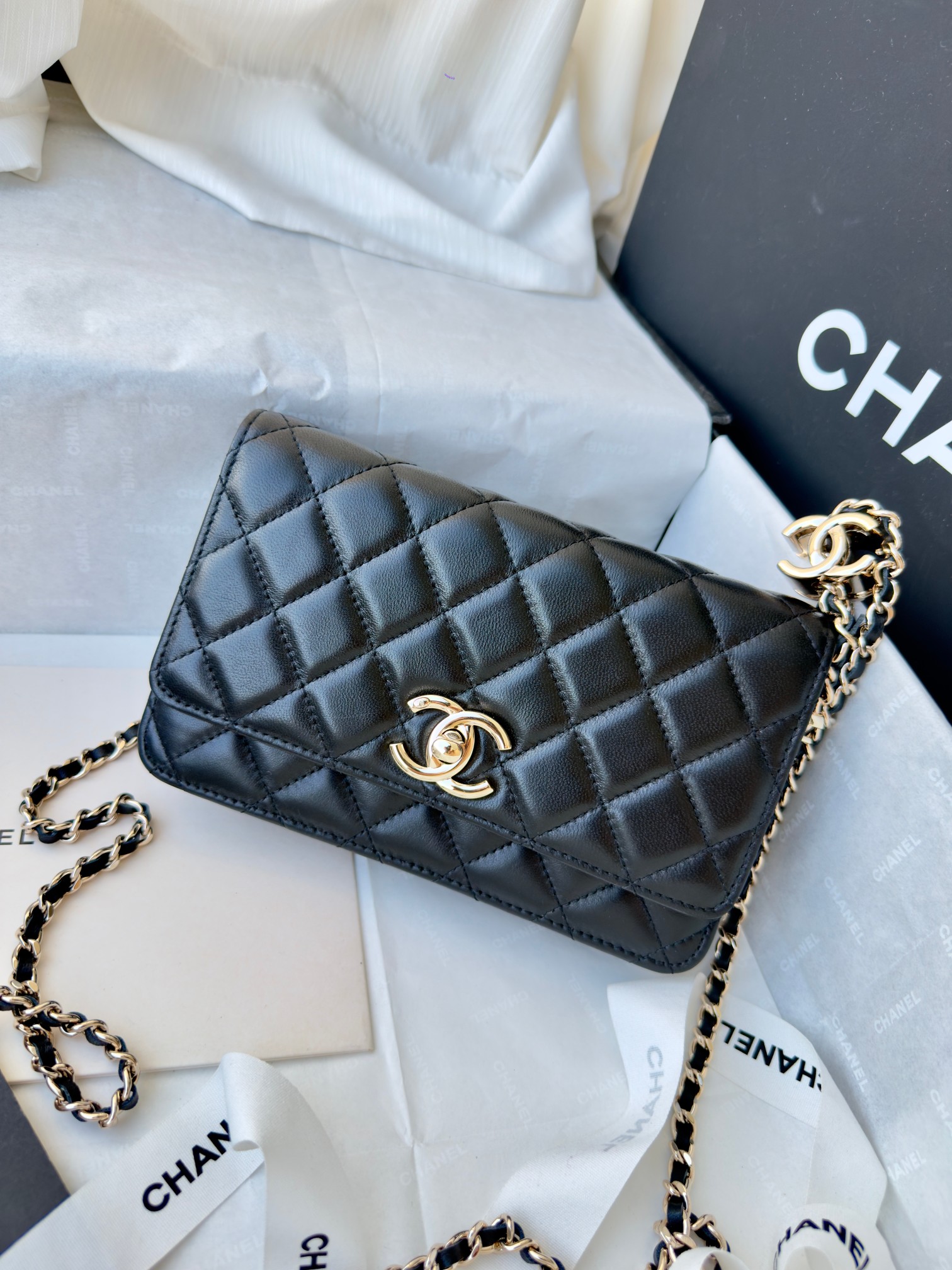 Ch@nel CC Wallet on Chain (WOC) Bag-19*12*3.5CM