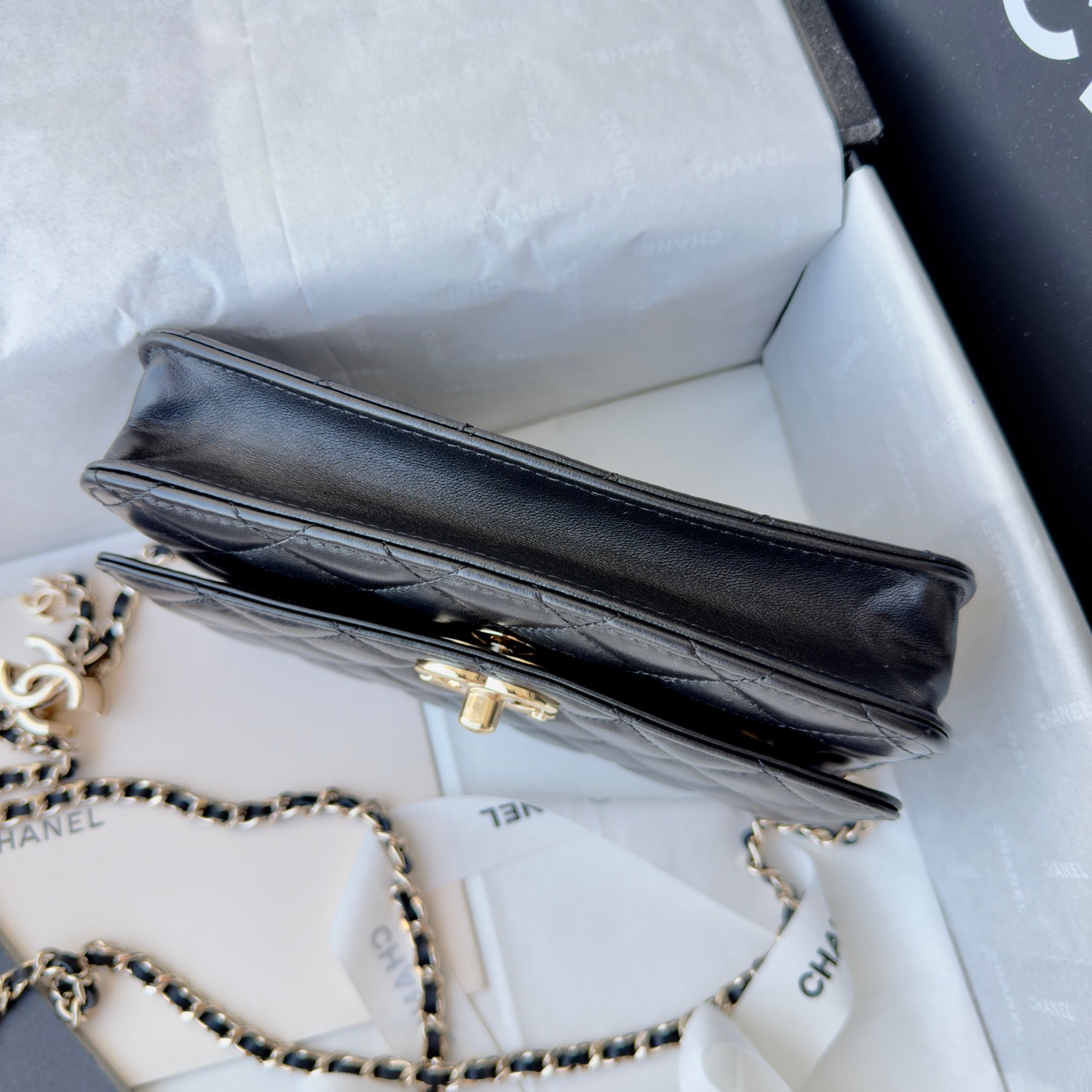 Ch@nel CC Wallet on Chain (WOC) Bag-19*12*3.5CM