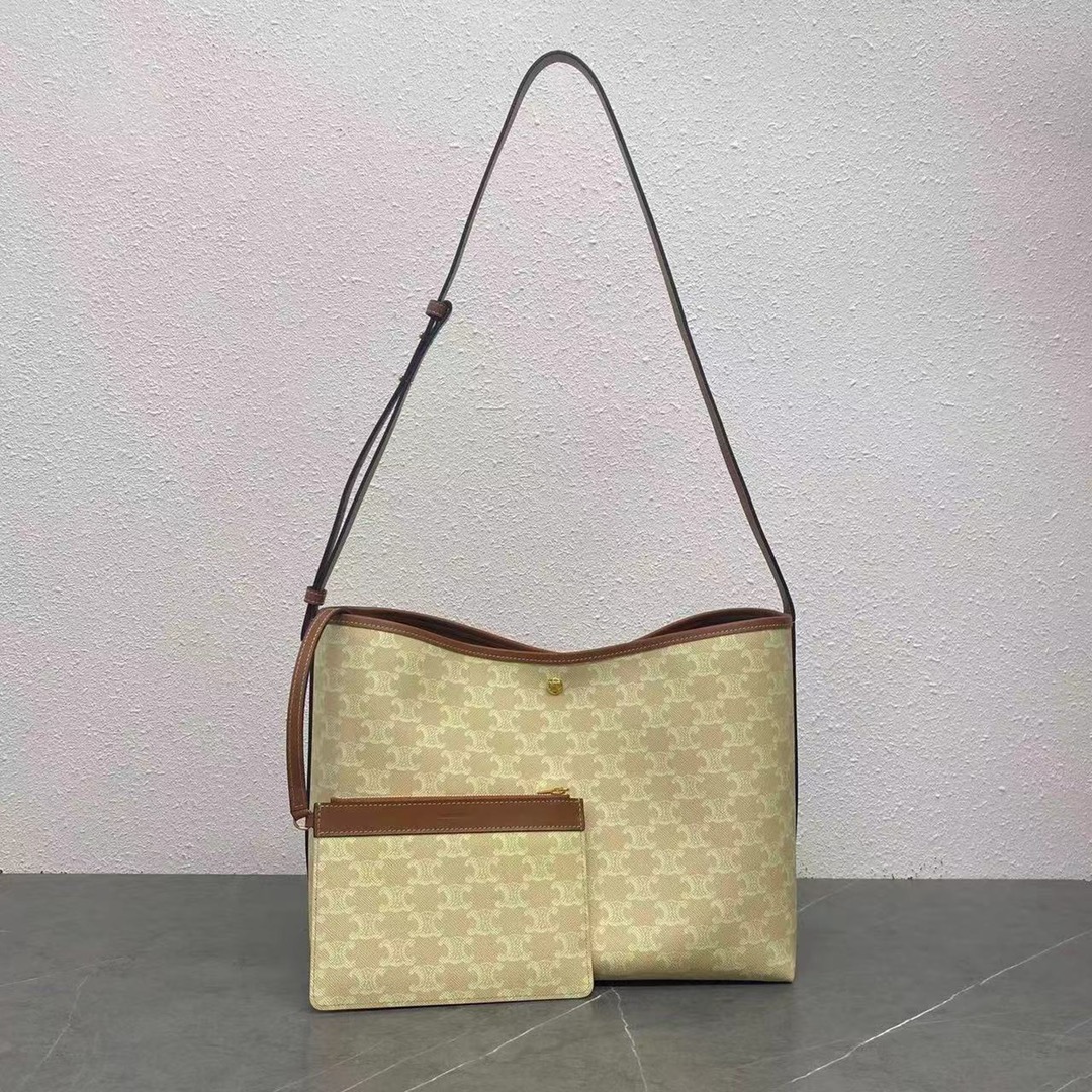 Ce*line Triomphe Canvas Tote-32x14x24CM