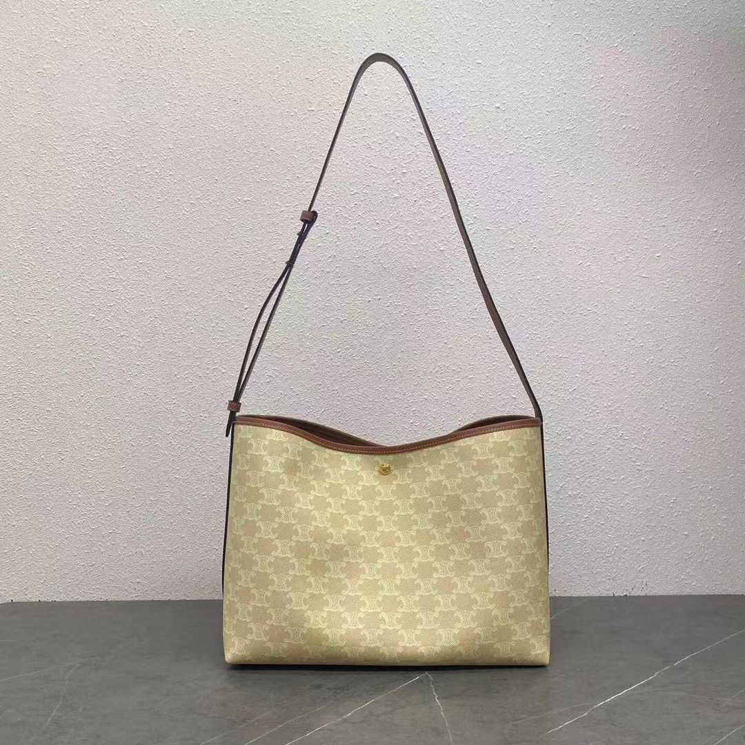 Ce*line Triomphe Canvas Tote-32x14x24CM