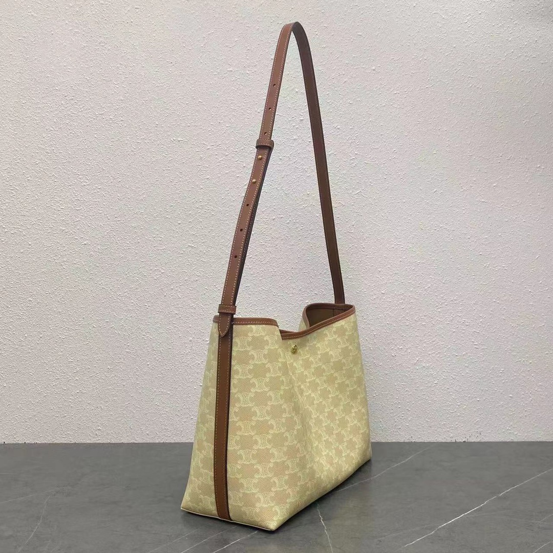 Ce*line Triomphe Canvas Tote-32x14x24CM