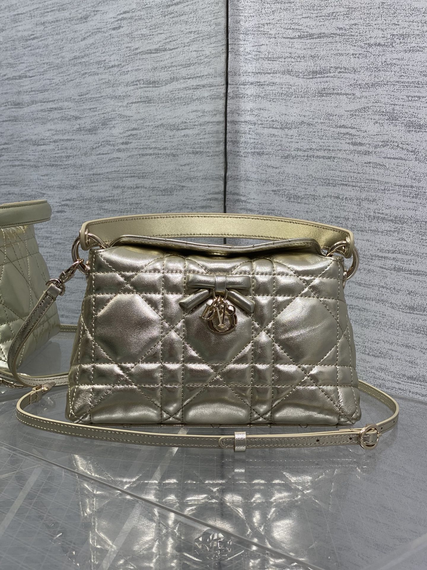 Di*or Top Handle Bag-22.5*9*13CM