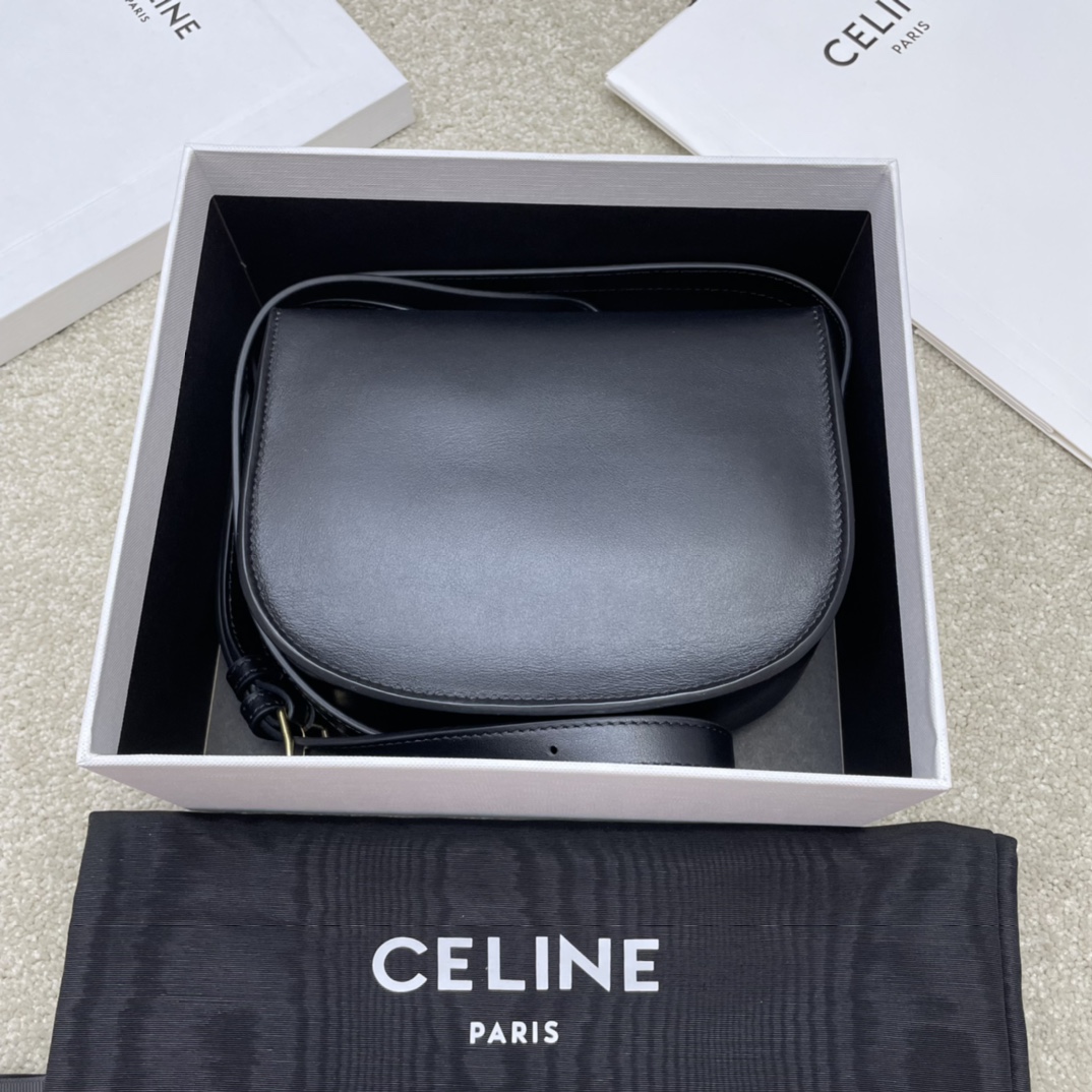 Ce**e folco cuir triomphe bag-18.5*15*7cm
