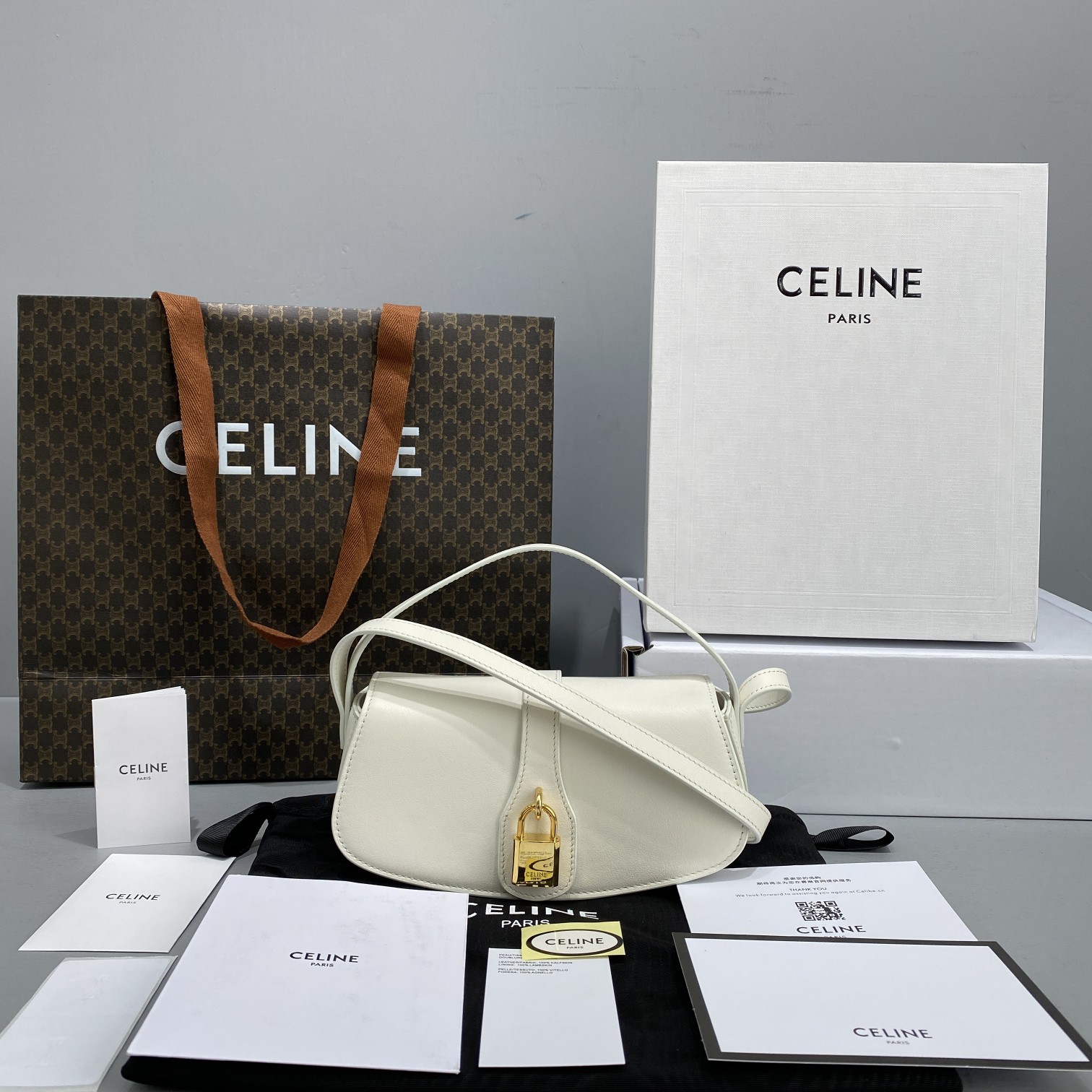 Celin Mini Tabou Clutch On Strap-18*8*5CM