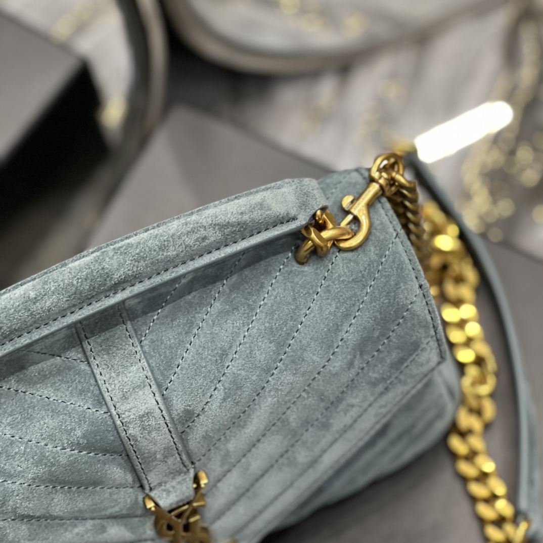 YS L Monogram College Bag-24*17*7CM