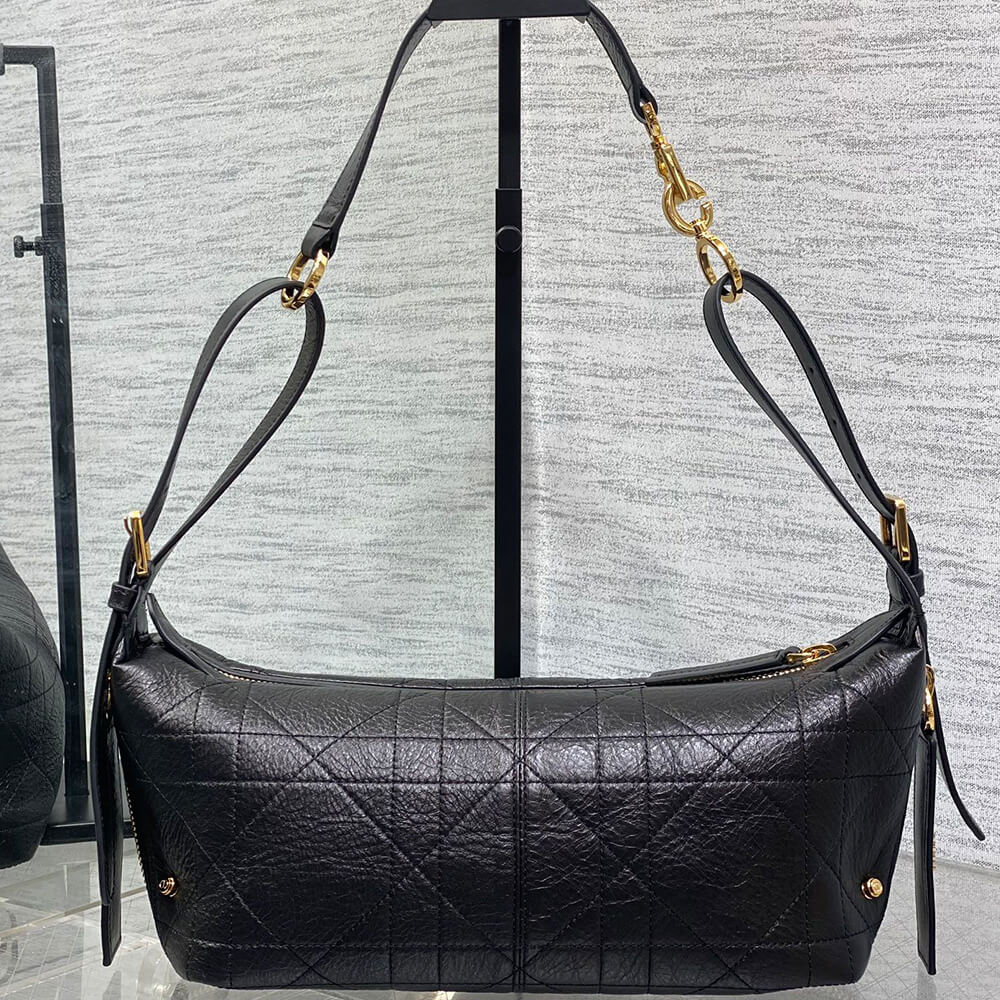 Small D-Journey Bag in Shiny Goatskin(HIGH-END GRADE)